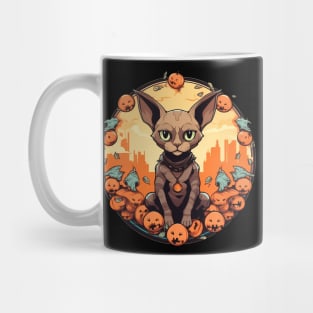 Devon Rex Cat Cat Halloween, Cat Lover Mug